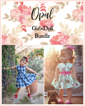 Opal girl + doll bundle sewing patterns