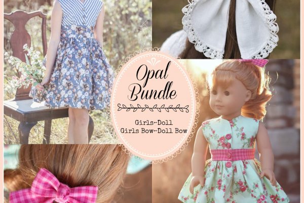 Opal vintage bundle of 4, sewing patterns for girls and dolls