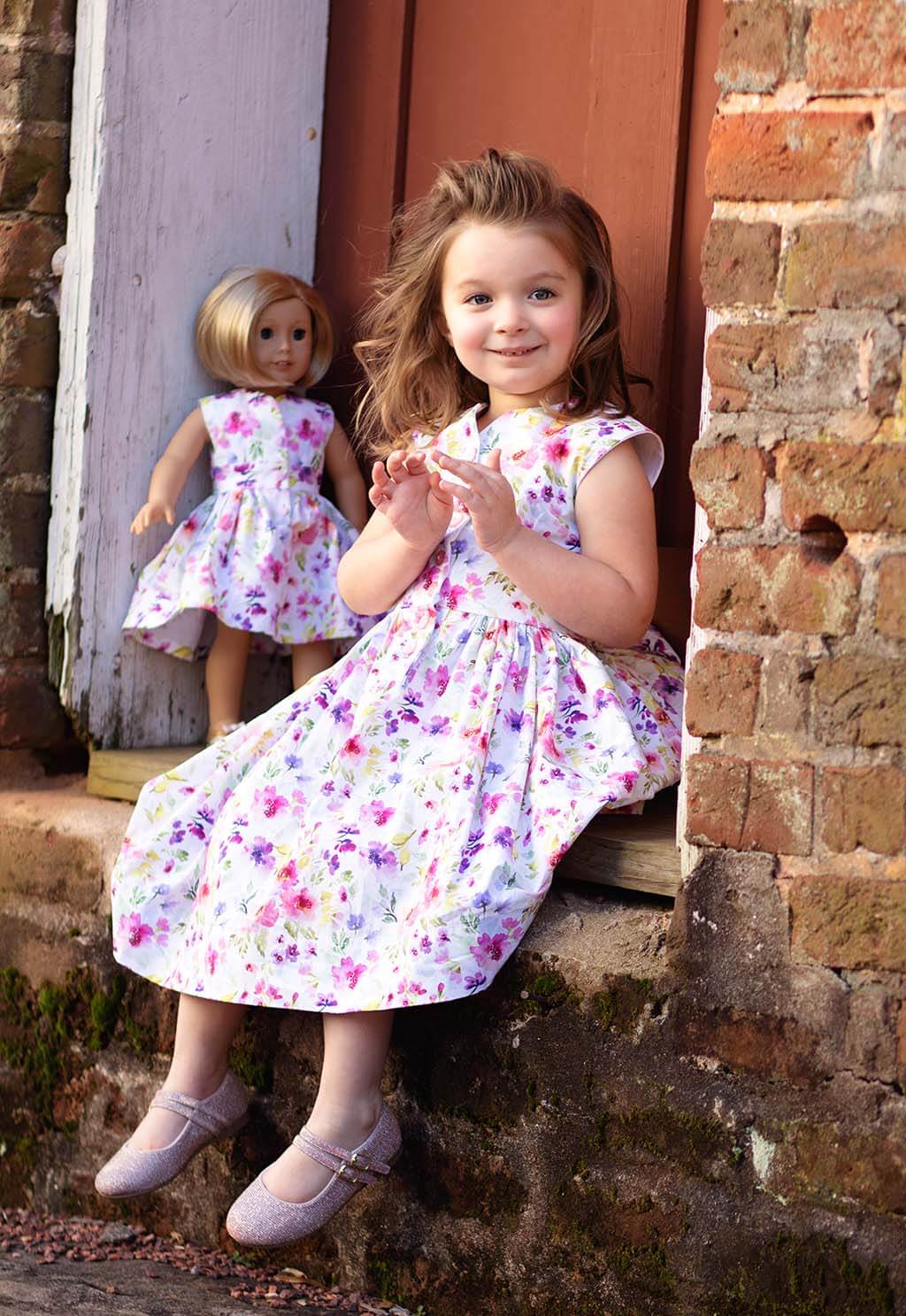 little girl dresses with matching doll dress