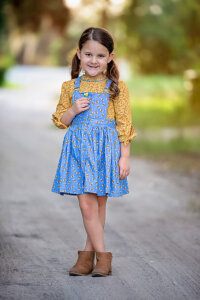 Leah Overalls Dress | Vintage Little Lady