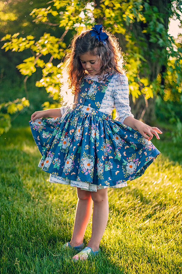 Tween Leah Overall Dress | Vintage Little Lady