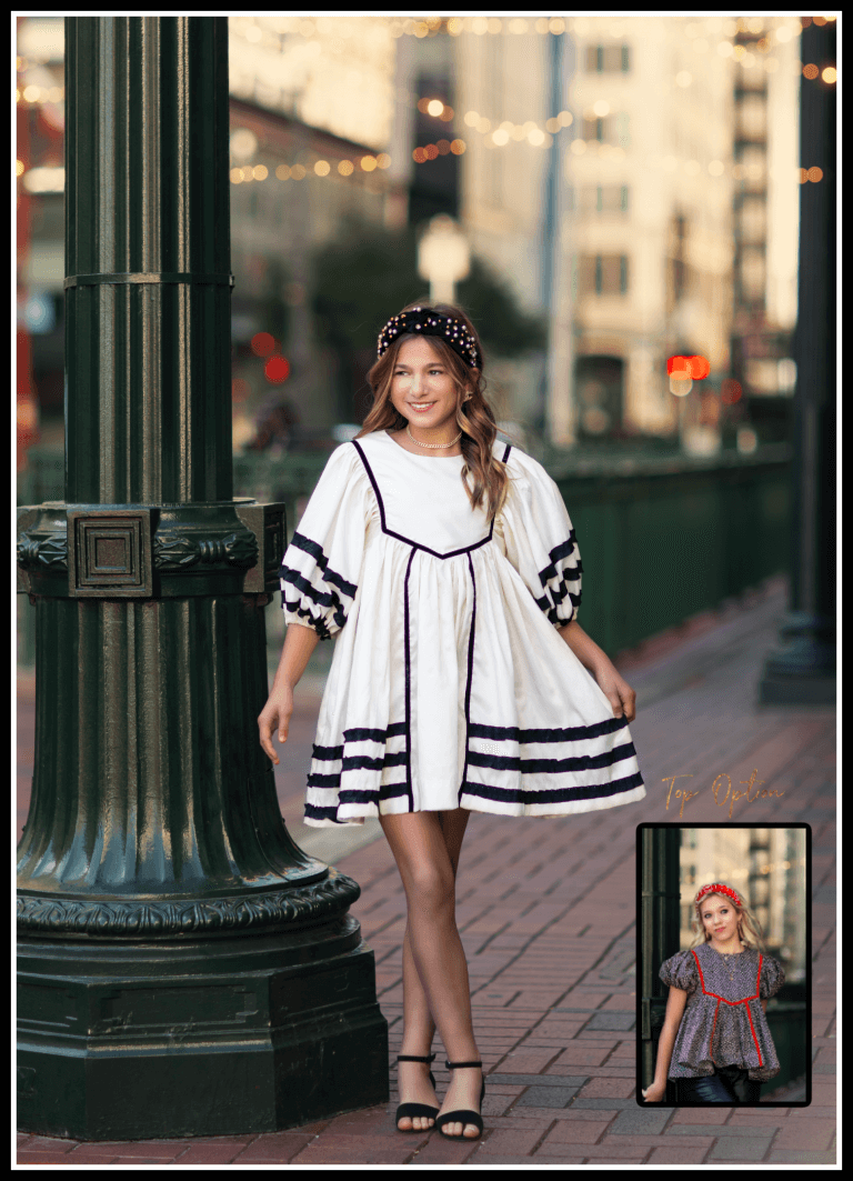 KTJ | TWEEN |  Juliet Smocked Hi-Low Dress- Vintage Bunches main image 0