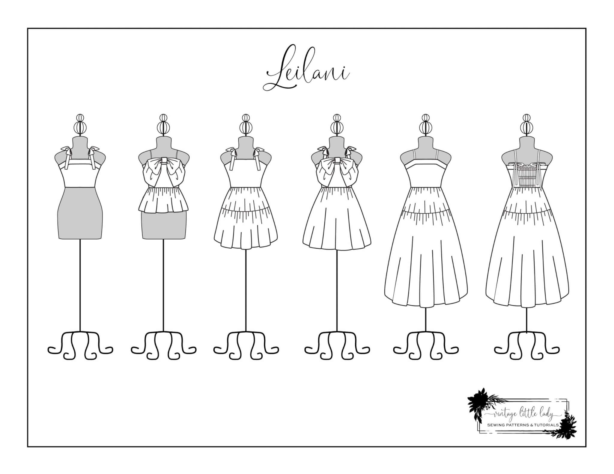 Leilani FREE Coloring Page Vintage Little Lady