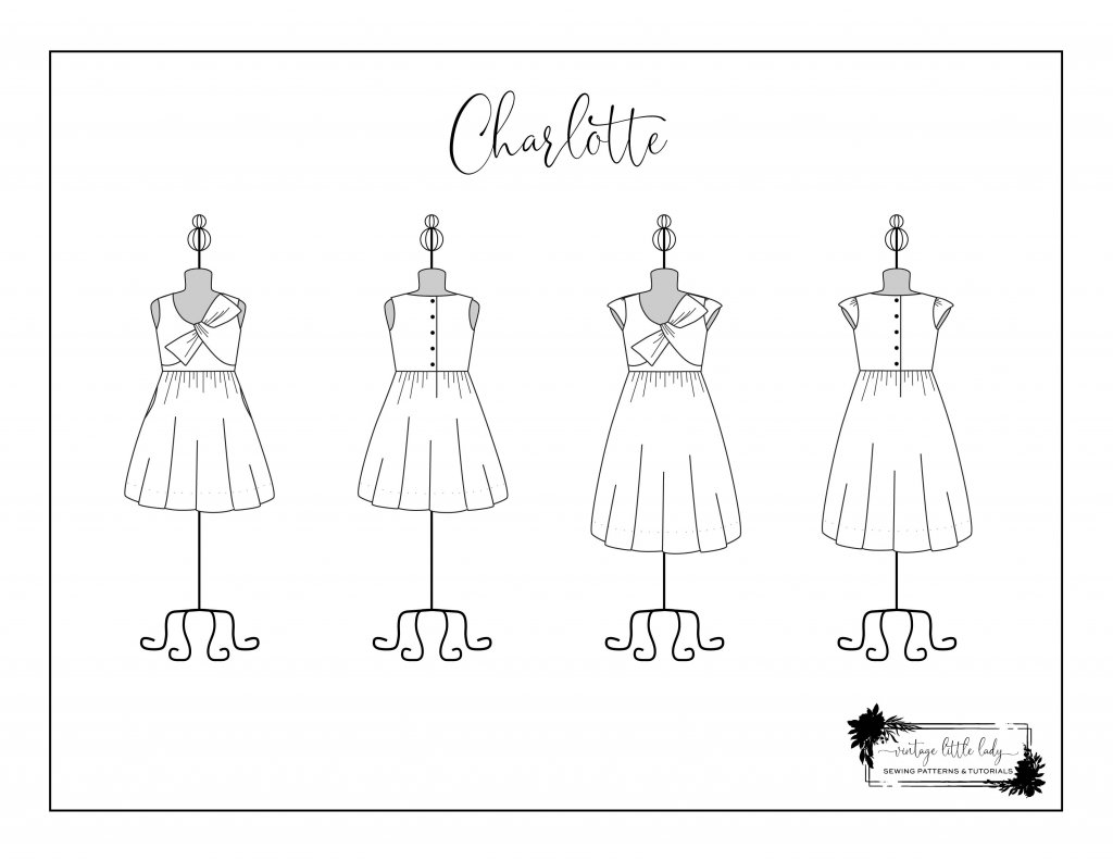 Charlotte FREE Coloring Page | Vintage Little Lady